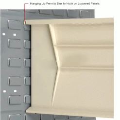 Buy 🎁 Plastic Stack & Hang Bin, 11"W x 18"D x 10"H, Ivory - Pkg Qty 4 ⭐ -Containers shop 550119BG 4wco