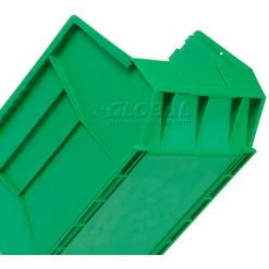 Promo 🔥 Plastic Stack & Hang Bin, 11"W x 16"D x 8"H, Green - Pkg Qty 4 🔥 -Containers shop 550119GN 08