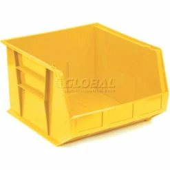 Outlet โญ Global Industrial Plastic Stack & Hang Bin, 16-1/2"W x 18"D x 11"H, Yellow - Pkg Qty 3 ๐