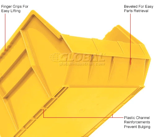 Outlet โญ Global Industrial Plastic Stack & Hang Bin, 16-1/2"W x 18"D x 11"H, Yellow - Pkg Qty 3 ๐ 13 Outlet โญ Global Industrial Plastic Stack & Hang Bin, 16-1/2"W x 18"D x 11"H, Yellow - Pkg Qty 3 ๐ - Image 13