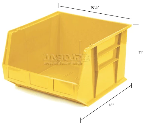 Outlet โญ Global Industrial Plastic Stack & Hang Bin, 16-1/2"W x 18"D x 11"H, Yellow - Pkg Qty 3 ๐ 16 Outlet โญ Global Industrial Plastic Stack & Hang Bin, 16-1/2"W x 18"D x 11"H, Yellow - Pkg Qty 3 ๐ - Image 16