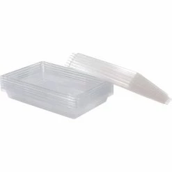 Brand new 🌟 Rubbermaid 3306-00 Clear Plastic Box 5 Gallon 18 x 26 x 3-1/2 - Pkg Qty 6 🎁 13 Brand new 🌟 Rubbermaid 3306-00 Clear Plastic Box 5 Gallon 18 x 26 x 3-1/2 - Pkg Qty 6 🎁 -Containers shop 585454 03