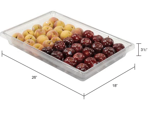 Brand new 🌟 Rubbermaid 3306-00 Clear Plastic Box 5 Gallon 18 x 26 x 3-1/2 - Pkg Qty 6 🎁 10 Brand new 🌟 Rubbermaid 3306-00 Clear Plastic Box 5 Gallon 18 x 26 x 3-1/2 - Pkg Qty 6 🎁 - Image 10