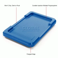 Buy 🤩 Global Industrial™ Blue Lid For Cross Stack And Nest Tote 25-1/8 x 16 x 8-1/2 - Pkg Qty 6 ❤️ -Containers shop 603001BL 1wco