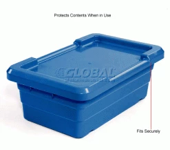 Buy 🤩 Global Industrial™ Blue Lid For Cross Stack And Nest Tote 25-1/8 x 16 x 8-1/2 - Pkg Qty 6 ❤️ -Containers shop 603001BL 2wco