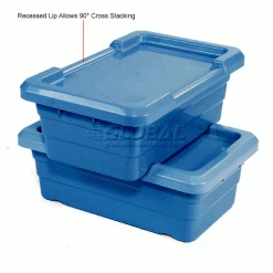 Buy 🤩 Global Industrial™ Blue Lid For Cross Stack And Nest Tote 25-1/8 x 16 x 8-1/2 - Pkg Qty 6 ❤️ -Containers shop 603001BL 4wco