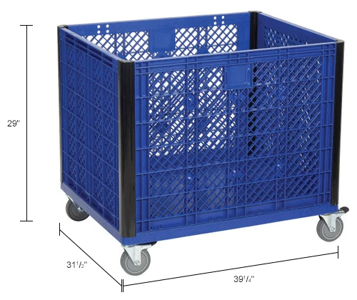 Budget ๐ Global Industrial Easy Assembly Vented Wall Container - Casters 39-1/4 x 31-1/2 x 34 Overall ๐ฅฐ 18 Budget ๐ Global Industrial Easy Assembly Vented Wall Container - Casters 39-1/4 x 31-1/2 x 34 Overall ๐ฅฐ - Image 18