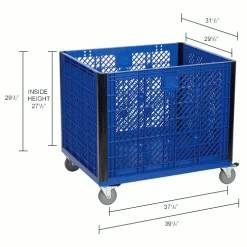 Budget ๐ Global Industrial Easy Assembly Vented Wall Container - Casters 39-1/4 x 31-1/2 x 34 Overall ๐ฅฐ 41 Budget ๐ Global Industrial Easy Assembly Vented Wall Container - Casters 39-1/4 x 31-1/2 x 34 Overall ๐ฅฐ -Containers shop 603087C dim