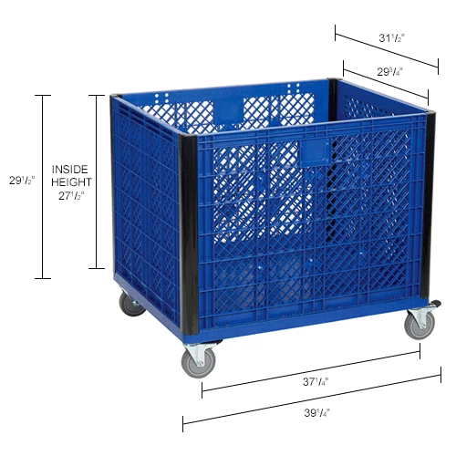 Budget ๐ Global Industrial Easy Assembly Vented Wall Container - Casters 39-1/4 x 31-1/2 x 34 Overall ๐ฅฐ 20 Budget ๐ Global Industrial Easy Assembly Vented Wall Container - Casters 39-1/4 x 31-1/2 x 34 Overall ๐ฅฐ - Image 20