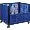 Best Sale 🎁 Global Industrial™ Easy Assembly Vented Wall Container - Drop Gate 39-1/4x31-1/2x33-1/2 Overall 😀
