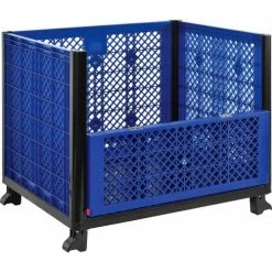 Best Sale ๐ Global Industrial Easy Assembly Vented Wall Container - Drop Gate 39-1/4x31-1/2x33-1/2 Overall ๐