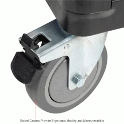 Hot Sale 😍 Global Industrial™ Easy Assembly Vented Wall Container - Drop Gate/Casters 39-1/4x31-1/2x34 OH ✨ -Containers shop 603087DCIN 3wco