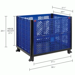 Best Sale 🎁 Global Industrial Easy Assembly Vented Wall Container - Drop Gate 39-1/4x31-1/2x33-1/2 Overall 😀 51 Best Sale 🎁 Global Industrial Easy Assembly Vented Wall Container - Drop Gate 39-1/4x31-1/2x33-1/2 Overall 😀 -Containers shop 603087DIN dim