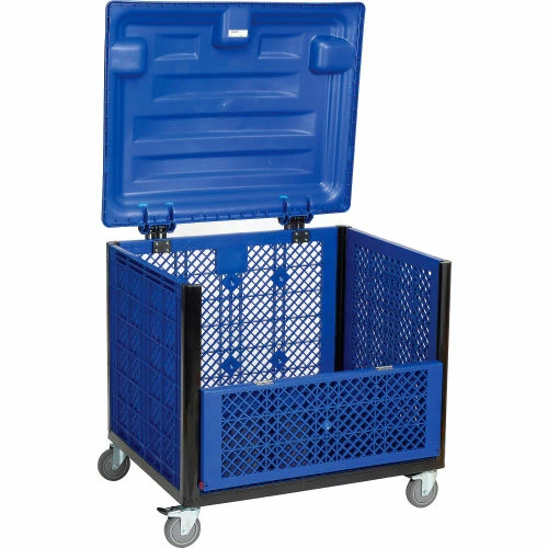 Best deal ๐คฉ Global Industrial Easy Assembly Vented Wall Container-Drop Gate/Lid/Caster 39-1/4x31-1/2x34 OH ๐ฏ 2 Best deal ๐คฉ Global Industrial Easy Assembly Vented Wall Container-Drop Gate/Lid/Caster 39-1/4x31-1/2x34 OH ๐ฏ - Image 2