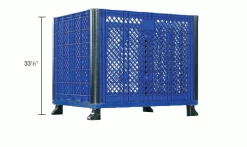 Cheap 😉 Global Industrial™ Easy Assembly Vented Wall Container 39-1/4 x 31-1/2 x 33-1/2 Overall 🔔 -Containers shop 603087 dim2