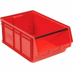 Cheap 🛒 Quantum Storage Systems Quantum Plastic Magnum Stacking Bin, 18-3/8"W x 29"D x 11-7/8"H, Red ✨