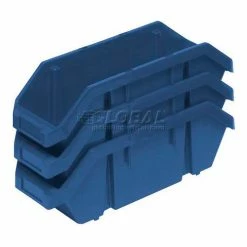 Brand new 🔔 Quantum Storage Systems Quantum Plastic Quickpick Double Hopper Bin, 6-5/8"W x 9-1/2"D x 5"H, Blue - Pkg Qty 20 👍
