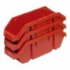 Hot Sale 🛒 Quantum Storage Systems Quantum Plastic Quickpick Double Hopper Bin, 6-5/8"W x 9-1/2"D x 5"H, Red - Pkg Qty 20 ✨