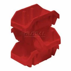 Best deal 🌟 Quantum Storage Systems Quantum Plastic Quickpick Double Hopper Bin, 8-3/8"W x 18-1/2"D x 7"H, Red - Pkg Qty 10 🌟 -Containers shop 652370RD 02 1