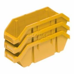 Buy 😀 Quantum Storage Systems Quantum Plastic Quickpick Double Hopper Bin, 9-1/4"W x 14"D x 6-1/2"H, Yellow - Pkg Qty 20 🎁