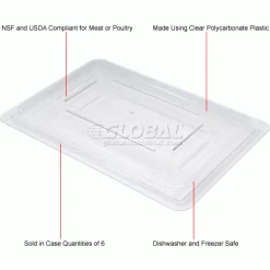 Flash Sale ✔️ Rubbermaid 3310-00 Clear Lid 18 x 12 - Pkg Qty 6 🛒 -Containers shop 652451CL 1wco