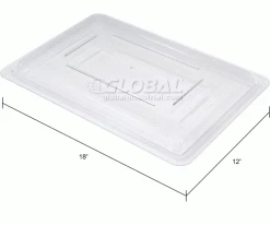 Flash Sale ✔️ Rubbermaid 3310-00 Clear Lid 18 x 12 - Pkg Qty 6 🛒 -Containers shop 652451CL dim