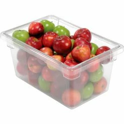 Buy 💯 Rubbermaid 3304-00 Clear Plastic Box 5 Gallon 18 x12 x 9 - Pkg Qty 6 🔔