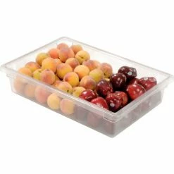 Wholesale 🧨 Rubbermaid 3308-00 Clear Plastic Box 8.5 Gallon 18 x 26 x 6 - Pkg Qty 6 🔥