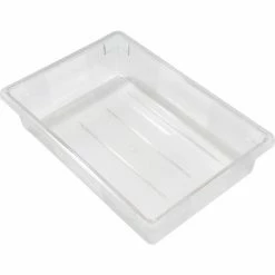 Wholesale 🧨 Rubbermaid 3308-00 Clear Plastic Box 8.5 Gallon 18 x 26 x 6 - Pkg Qty 6 🔥 -Containers shop 652453CL 02