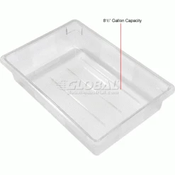 Wholesale 🧨 Rubbermaid 3308-00 Clear Plastic Box 8.5 Gallon 18 x 26 x 6 - Pkg Qty 6 🔥 -Containers shop 652453CL 2wco