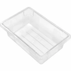 Best Pirce 👍 Rubbermaid 3309-00 Clear Plastic Box 3.5 Gallon 18 x12 x 6 - Pkg Qty 6 🎉 -Containers shop 652457CL 05