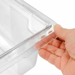 Best Pirce 👍 Rubbermaid 3309-00 Clear Plastic Box 3.5 Gallon 18 x12 x 6 - Pkg Qty 6 🎉 -Containers shop 652457CL 07
