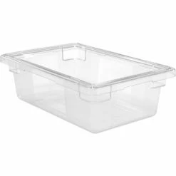 Best Pirce 👍 Rubbermaid 3309-00 Clear Plastic Box 3.5 Gallon 18 x12 x 6 - Pkg Qty 6 🎉 -Containers shop 652457CL 08