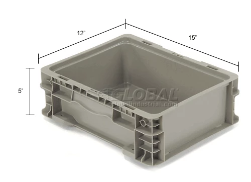 Top 10 ๐ Global Industrial Stackable Straight Wall Container, Solid, 12"Lx15"Wx5"H, Gray ๐ 13 Top 10 ๐ Global Industrial Stackable Straight Wall Container, Solid, 12"Lx15"Wx5"H, Gray ๐ - Image 13