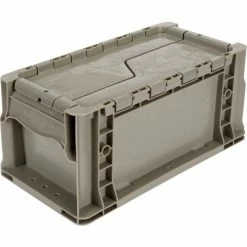 Buy โญ Global Industrial Stackable Straight Wall Container, Solid, 13-1/2"Lx7-3/8"Wx6-3/4"H, Gray ๐งจ