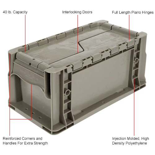 Buy ⭐ Global Industrial Stackable Straight Wall Container, Solid, 13-1/2"Lx7-3/8"Wx6-3/4"H, Gray 🧨 10 Buy ⭐ Global Industrial Stackable Straight Wall Container, Solid, 13-1/2"Lx7-3/8"Wx6-3/4"H, Gray 🧨 - Image 10