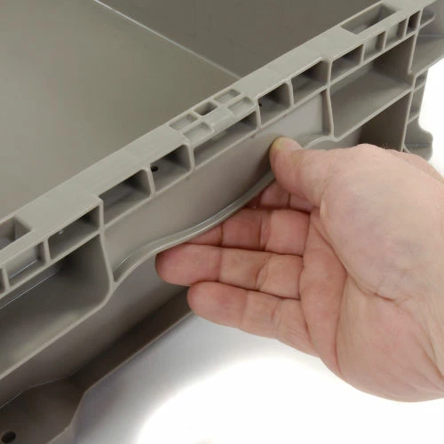 Flash Sale 🔔 Global Industrial Stackable Straight Wall Container, Solid, 24"Lx15"Wx5"H, Gray ✔️ 4 Flash Sale 🔔 Global Industrial Stackable Straight Wall Container, Solid, 24"Lx15"Wx5"H, Gray ✔️ - Image 4