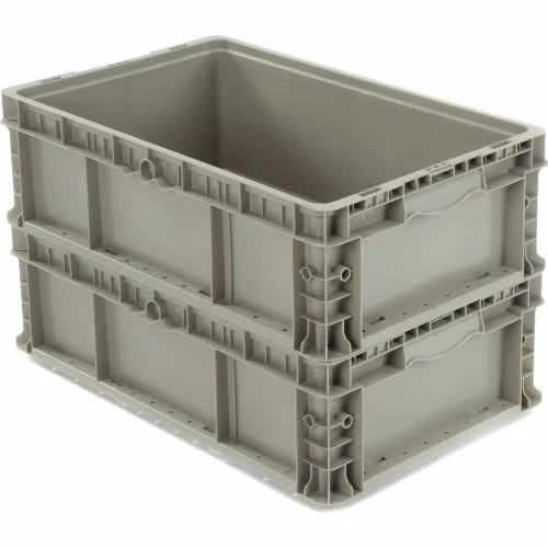 Cheapest 👏 Global Industrial Stackable Straight Wall Container, Solid, 24"Lx15"Wx9-1/2"H, Gray 💯 3 Cheapest 👏 Global Industrial Stackable Straight Wall Container, Solid, 24"Lx15"Wx9-1/2"H, Gray 💯 - Image 3