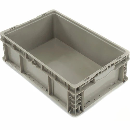 Cheapest 👏 Global Industrial Stackable Straight Wall Container, Solid, 24"Lx15"Wx9-1/2"H, Gray 💯 4 Cheapest 👏 Global Industrial Stackable Straight Wall Container, Solid, 24"Lx15"Wx9-1/2"H, Gray 💯 - Image 4