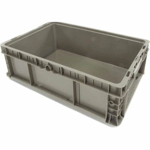 Cheapest 👏 Global Industrial Stackable Straight Wall Container, Solid, 24"Lx15"Wx9-1/2"H, Gray 💯 6 Cheapest 👏 Global Industrial Stackable Straight Wall Container, Solid, 24"Lx15"Wx9-1/2"H, Gray 💯 - Image 6