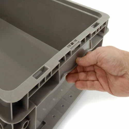 Cheapest 👏 Global Industrial Stackable Straight Wall Container, Solid, 24"Lx15"Wx9-1/2"H, Gray 💯 7 Cheapest 👏 Global Industrial Stackable Straight Wall Container, Solid, 24"Lx15"Wx9-1/2"H, Gray 💯 - Image 7