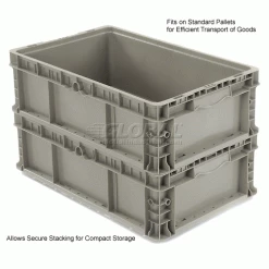 Best reviews of ⭐ Global Industrial™ Stackable Straight Wall Container, Solid, 24"Lx15"Wx7-1/2"H, Gray 🛒 -Containers shop 652745 3wco 1