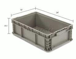 Cheapest 👏 Global Industrial Stackable Straight Wall Container, Solid, 24"Lx15"Wx9-1/2"H, Gray 💯 27 Cheapest 👏 Global Industrial Stackable Straight Wall Container, Solid, 24"Lx15"Wx9-1/2"H, Gray 💯 -Containers shop 652746 dim