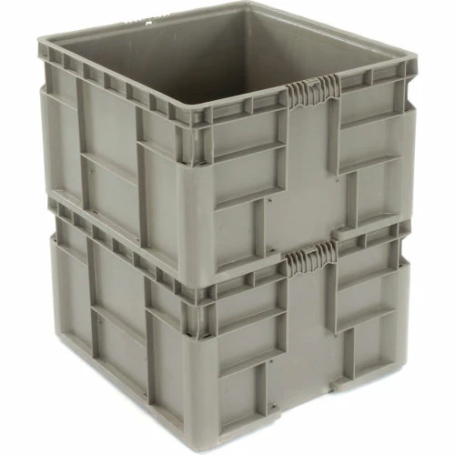 Top 10 🤩 Global Industrial Stackable Straight Wall Container, Solid, 24"Lx22-1/2"Wx14-1/2"H, Gray 💯 2 Top 10 🤩 Global Industrial Stackable Straight Wall Container, Solid, 24"Lx22-1/2"Wx14-1/2"H, Gray 💯 - Image 2