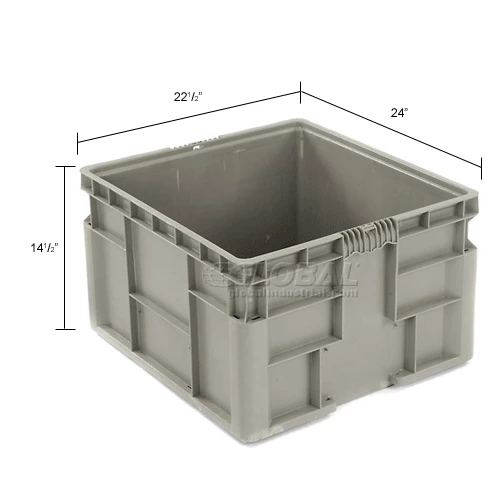 Top 10 🤩 Global Industrial Stackable Straight Wall Container, Solid, 24"Lx22-1/2"Wx14-1/2"H, Gray 💯 18 Top 10 🤩 Global Industrial Stackable Straight Wall Container, Solid, 24"Lx22-1/2"Wx14-1/2"H, Gray 💯 - Image 18