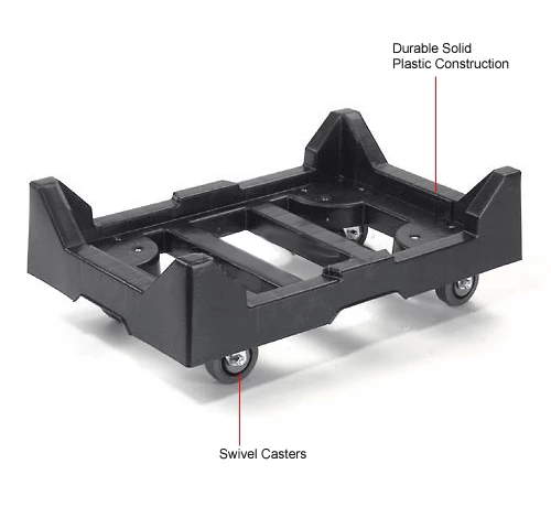 New 👍 Attached Lid Shipping Container 27-3/16 x 16-5/8 x 12-1/2 Gray with Dolly Combo ⭐ 25 New 👍 Attached Lid Shipping Container 27-3/16 x 16-5/8 x 12-1/2 Gray with Dolly Combo ⭐ - Image 25