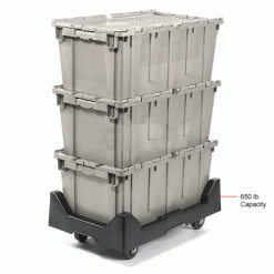 New 👍 Attached Lid Shipping Container 27-3/16 x 16-5/8 x 12-1/2 Gray with Dolly Combo ⭐ 57 New 👍 Attached Lid Shipping Container 27-3/16 x 16-5/8 x 12-1/2 Gray with Dolly Combo ⭐ -Containers shop 652754 4wco 2
