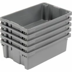 Brand new ๐ LEWISBins SN2012-6 Polyethylene Container 20"L x 13"W x 6-1/4"H, Gray - Pkg Qty 5 ๐งจ 15 Brand new ๐ LEWISBins SN2012-6 Polyethylene Container 20"L x 13"W x 6-1/4"H, Gray - Pkg Qty 5 ๐งจ -Containers shop 652905GY 02