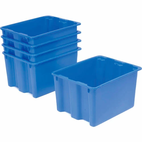 Deals 💯 LEWISBins SN2117-12 Polyethylene Container 21"L x 17"W x 12"H, Blue - Pkg Qty 5 ✨ 3 Deals 💯 LEWISBins SN2117-12 Polyethylene Container 21"L x 17"W x 12"H, Blue - Pkg Qty 5 ✨ - Image 3