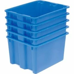 Deals 💯 LEWISBins SN2117-12 Polyethylene Container 21"L x 17"W x 12"H, Blue - Pkg Qty 5 ✨ 12 Deals 💯 LEWISBins SN2117-12 Polyethylene Container 21"L x 17"W x 12"H, Blue - Pkg Qty 5 ✨ -Containers shop 652906BL 03